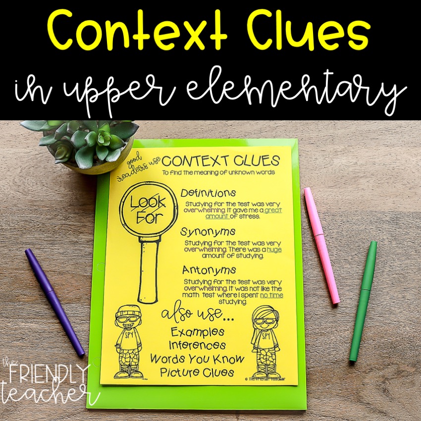 Teaching context clues in upper elementary