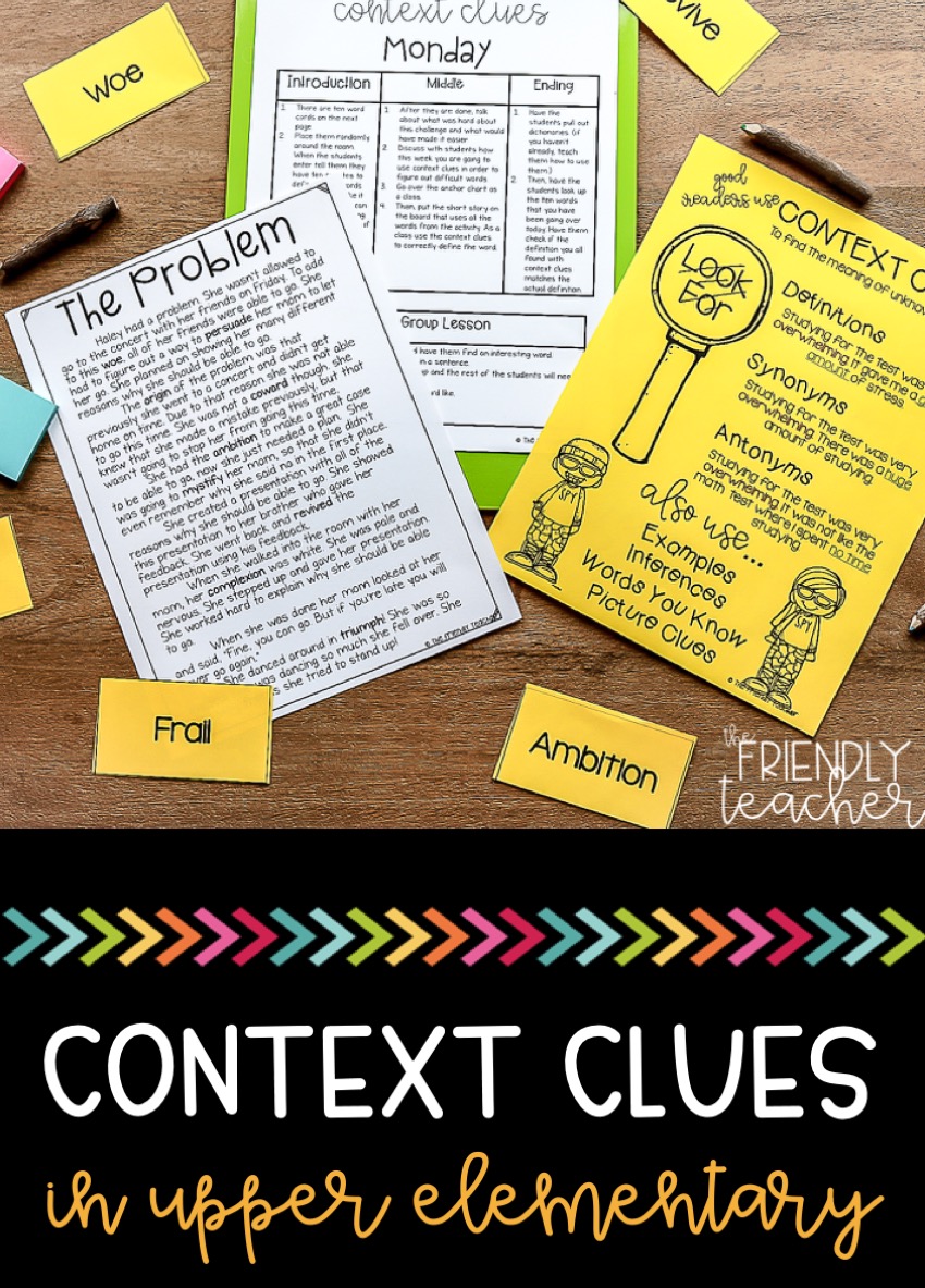 Teaching context clues in upper elementary