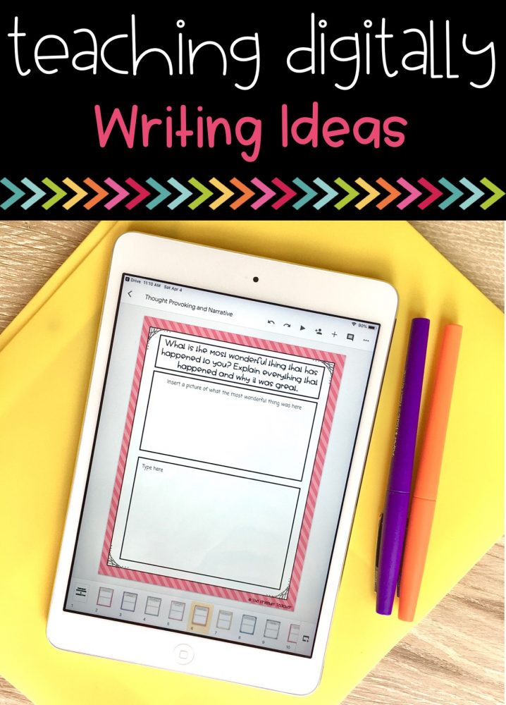 Digital Learning Writing Ideas