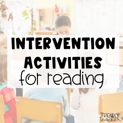 intervention activities for reading